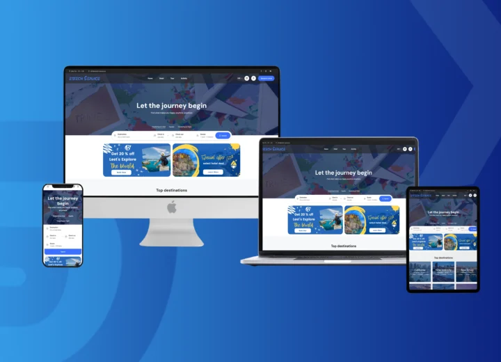 Estech Service was designed and developed to be a high-end tourism agency website that offers hotel bookings, travel packages, flight tickets, and car rentals with an automation rate reaching 70%. The project was executed from inception to final launch, including establishing the company in the United Kingdom and handling all necessary procedures.
